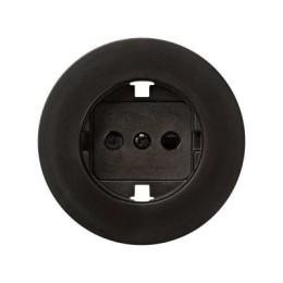 88041-62 Накладка с защитными шторками на розетку двухполюсную c заземляющим контактом, винтовое соединение,