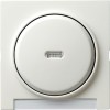 067040 Одинарная клавиша с подсветкой и полем для надписи Белый Gira S-color