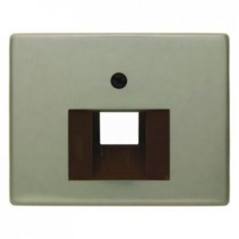 14080001 Центральная панель для розетки UAE цвет: светло-бронзовый, металл Arsys Berker
