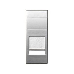 82585-63 Адаптер со шторками на 1 коннектор SYSTIMAX (UTP), узкий модуль, 82С, алюминий Simon