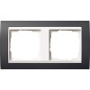 0212328 Рамка Event Черный / Белый 2-постовая Gira