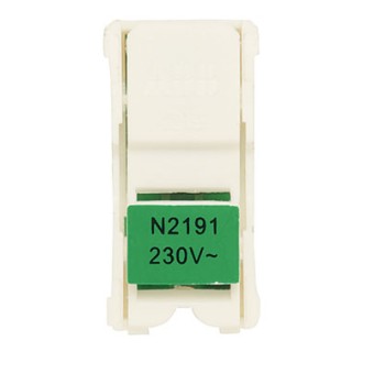 N2191 VD Блок светодиодной подсветки для 1-полюсных выключателей и кнопок, цвет цоколя зелёный, ABB