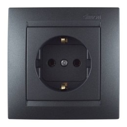 1500610-038 Рамка универсальная, 1 пост, графит Simon 15