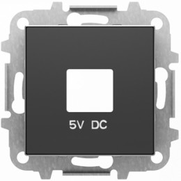 8585 NS Накладка для зарядного устройства USB механизмов 8185 Чёрный бархат , ABB