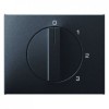 10877106 Центральная панель с вращающейся ручкой для 3-уровневого выключателя цвет: антрацит, матовый K.1 Berker