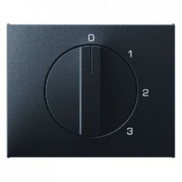 10877106 Центральная панель с вращающейся ручкой для 3-уровневого выключателя цвет: антрацит, матовый K.1 Berker