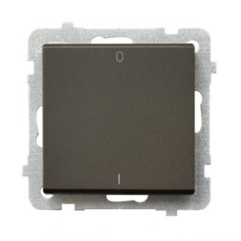 Ospel Sonata Шоколадный металлик Выключатель 2-полюсный , без рамки LP-11R/m/40