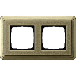 0212661 Рамка Classix Art Бронза 2-постовая Gira
