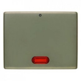 14180001 Клавиша с красной линзой и надписью "0" цвет: светло-бронзовый, металл Arsys Berker