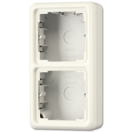 CD582AW CD 500/CD plus Бежевый Коробка для накладного монтажа 2-я с рамкой Jung