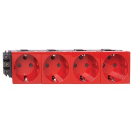 077624 Mosaic DLP Розетка 8м немецкий стандарт с ключом Legrand