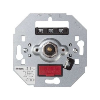 75313-39 Светорегулятор поворотно-нажимной (проходной), 40-500Вт, 230В, S27, S82, S82N, S88, S82 Detail Simon