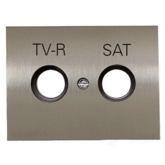 8450.1 AL Накладка для TV-R-SAT розетки, серия OLAS, цвет полированная сталь, ABB