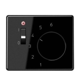 SLTR231PLSW SL 500 Черный Накладка термостата комнатного с выключателем(мех TR231U,TR241U)  Jung