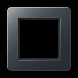 AF581BFANM Рамка A flow Антрацит 1-постовая Jung