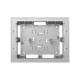 82866-33 Монтажная коробка для накладного монтажа (под 2-хрядную рамку), 250*193*53мм, S82C, алюминий Simon