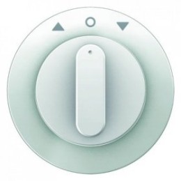 10802089 Центральная панель с вращающейся ручкой для жалюзийного поворотного выключателя, R.1, цвет: полярная белизна Berker