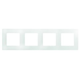 672504 Рамка Etika Белый 4-постовая Legrand