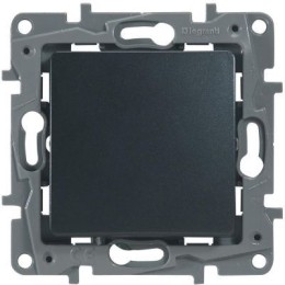 672609 Переключатель промежуточный - винтовые клеммы - Etika - 10 AX - 250 В~ - антрацит Legrand
