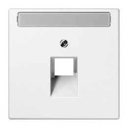 LS969-1NAUAWW LS 990 Белый Накладка 1-ой наклонной ТЛФ/комп розетки с полем для надписи Jung LS серия