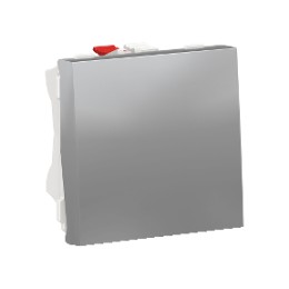 NU320330 Переключатель 1-клавишный, сх. 6 10 AX, 250 В, 2 модуля, Алюминий Schneider Electric