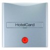 16401404 Hакладка карточного выключателя для гостиниц с оттиском и красной линзой цвет: алюминий, матовый B.1/B.7 Glas Berker
