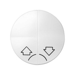 88029-30 Клавиша (2 шт) для выключателя двухклавишного кнопочного для управления жалюзи без блокировки, с пик