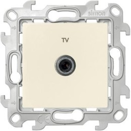 2410475-031 ТВ розетка проходная, сл кость Simon 24