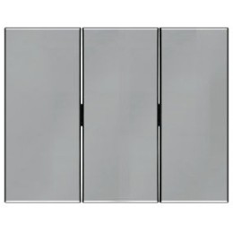 14657004 Клавиши для трехклавишного выключателя цвет: стальной, лак K.5 Berker