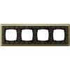 0214662 Рамка Classix Art Бронза / Черный 4-постовая Gira