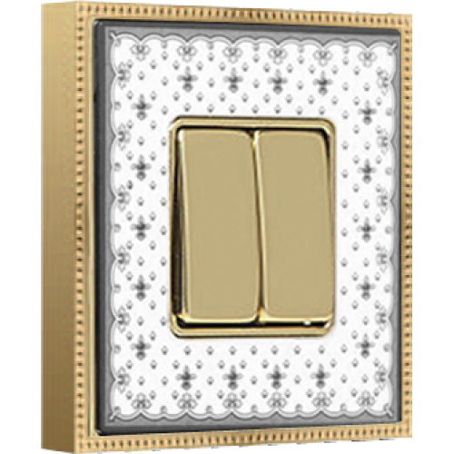 FD01471NEOB Рамка Belle Epoque Porcelain Черный / Золото 1-постовая Fede