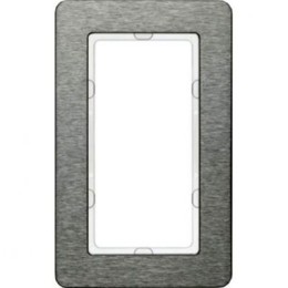 13096083 Рамка с большим вырезом Q.7 Нержавеющая сталь 2-постовая вертикальная Berker