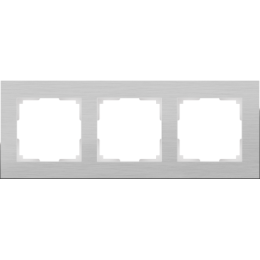 WL11-Frame-03 Рамка на 3 поста (алюминий) Aluminium Werkel a033741