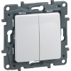 672302 Выключатель двухклавишный - Etika - 10 A - 250 В~ - слоновая кость Legrand