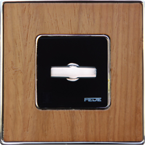 FD01311OCB Рамка Vintage Wood Хром 1-постовая Fede