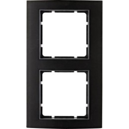 10123005 Рамка B.3 Черный / антрацитовый 2-постовая вертикальная Berker