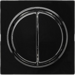 012847 Трехклавишный перелючатель с самовозвратом 10А/250В в сборе Черный Gira S-color