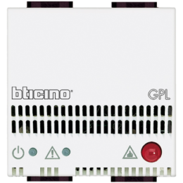 N4512/12 Детектор GPL со световой и звуковой сигнализацией (85дБ), питание 12В, 2 модуля Bticino