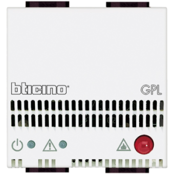 N4512/12 Детектор GPL со световой и звуковой сигнализацией (85дБ), питание 12В, 2 модуля Bticino