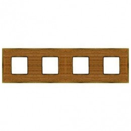 FD01454CCB Рамка Belle Epoque Wood Cherry / Bright chrome 4-постовая гор/верт. Fede