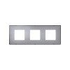 2700637-112 Накладка декоративная на рамку базовую, 3 поста, Simon 27 Play, Color, прозрачный серый