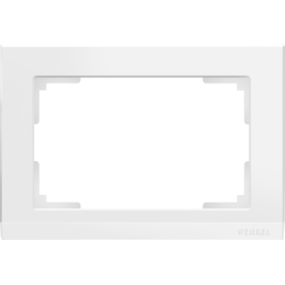 WL04-Frame-01-DBL-white Рамка для двойной розетки (белый) Stark Werkel a046849