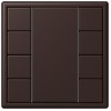 LC504TSA4320J Les Couleurs® Le Corbusier KNX кнопочный модуль F 50 с четырьмя парами кнопок terre d‘ombre brulee 59 Jung