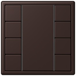 LC504TSA4320J Les Couleurs® Le Corbusier KNX кнопочный модуль F 50 с четырьмя парами кнопок terre d‘ombre brulee 59 Jung