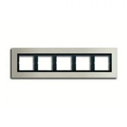LSP985ES Рамка LS Plus Сталь 5-постовая Jung