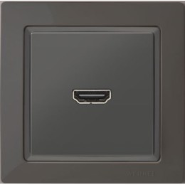 WL03-Frame-01 Рамка на 1 пост (серо-коричневый, basic) Snabb basic Werkel a036698