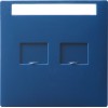 066346 Накладка телефонной розетки Синий Gira S-color