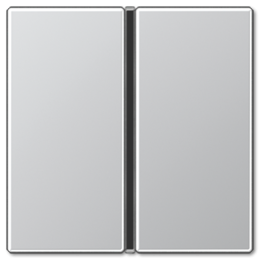 A401TSAAL А 500 Блок 1 клавиш, алюм. Jung A серия