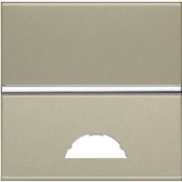 N2201.9 CV Клавиша 1-клавишного 2-модульного выключателя/переключателя/кнопки с окном для шильдика с символом, серия Zenit, цвет шампань, ABB