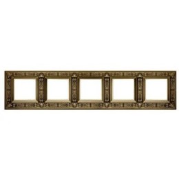 FD01415PB Рамка Granada Bright Patina 5-постовая Fede